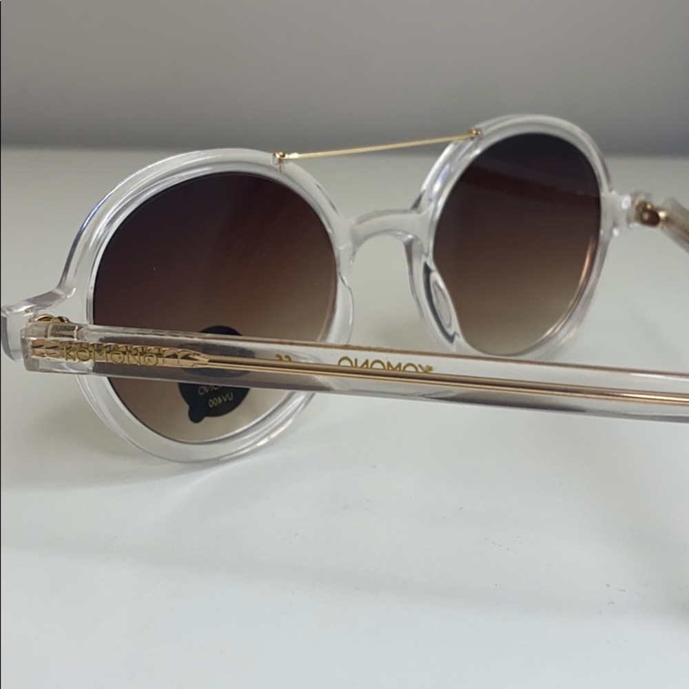 Komono Sunglasses NEW Vivien Clear round frame gold - Picture 5 of 16